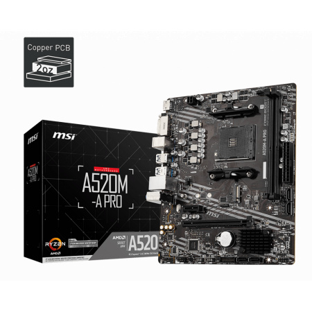 MOTHERBOARD AMD MSI A520M-A PRO